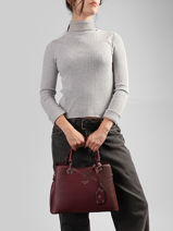 Sac Port� Main Saffiano Gallantry Rouge saffiano M9431-vue-porte