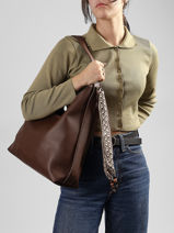 Sac Port� �paule New Grained Gallantry Vert new grained R2053-vue-porte