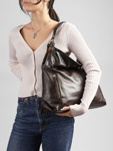 Sac Port� �paule Nat et nin Marron vintage ATHENA-vue-porte