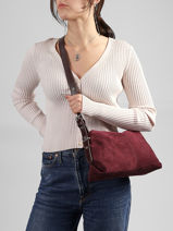 Crossbody Bag Vintage Nat et nin Red vintage BERRY-vue-porte