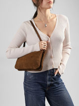 Crossbody Bag Vintage Nat et nin Brown vintage BILLY-vue-porte
