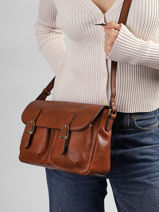 Sac Bandouli�re Toscane Hexagona Marron toscane 579732-vue-porte