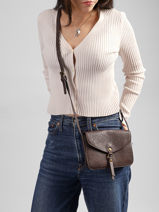Sac Bandouli�re Sangle Mandoline Marron sangle MD193-vue-porte