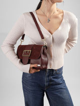 Sac Port� Main Velvet Caviar Cuir Milano Marron velvet caviar VC25114-vue-porte