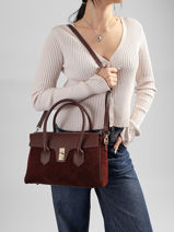Shoulder Bag Velvet Caviar Leather Milano Red velvet caviar VC26061-vue-porte