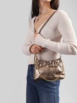 Shoulder Bag Nine Leather Milano Pink nine NI26062-vue-porte