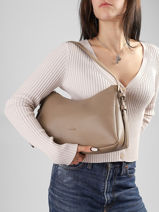 Shoulder Bag Dune David jones Beige dune CM7812-vue-porte