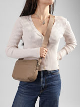 Sac Bandouli�re Dune David jones Beige dune CM7778-vue-porte