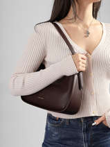 Sac Port� �paule Saffiano David jones Marron saffiano 1