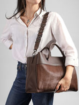 Satchel Alexia Winter Valentino Brown alexia winter VBSA9N02-vue-porte