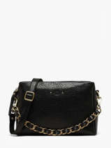 Sac Bandouli�re Vintage Cuir Mila louise Noir vintage 23673LE1