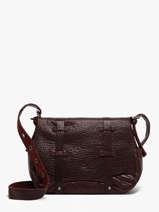 Sac Bandouli�re Vintage Cuir Mila louise Rouge vintage 3917E1