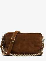 Shoulder Bag Vintage Leather Mila louise Brown vintage 23673V
