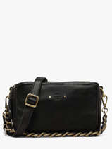 Sac Bandouli�re Vintage Cuir Mila louise Noir vintage 23673C1