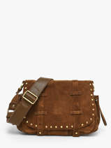 Shoulder Bag Vintage Leather Mila louise Brown vintage 3861DVCC