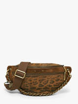 Belt Bag Leather Mila louise Beige vintage 23689PA1
