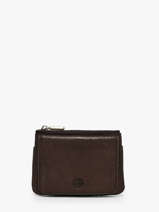 Coin Purse Vintage Leather Mila louise Brown vintage 3853X