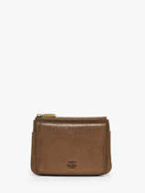 Porte-monnaie Vintage Cuir Mila louise Marron vintage 3853X