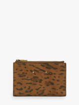 Wallet Leather Mila louise Beige vintage 3576PA1