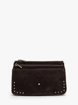 Wallet Leather Mila louise Brown vintage 3881DVCC