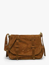 Shoulder Bag Vintage Leather Mila louise Beige vintage 3917V