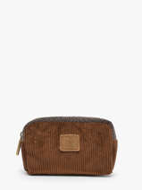Trousse En Velours C�tel� Mila louise Marron vfr2 16069FR2