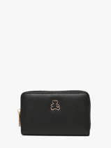 Wallet Lulu castagnette Black zip EGO26053
