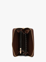 Wallet Ego Lulu castagnette Brown zip EGO26053-vue-porte