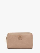 Wallet Ego Lulu castagnette Beige zip EGO26053