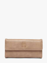 Portefeuille Orasie Lulu castagnette Beige zip ORASIE