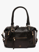 Sac Port� Main Bride Lulu castagnette Noir bride BADARA