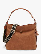 Sac Port� �paule Cadenas Lulu castagnette Marron cadenas BATISTE