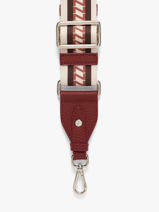 Bandouli�re De Sac Signature Nathan baume Rouge n strap 1-vue-porte