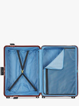 Hardside Luggage Vauban Delsey Red vauban 3108819-vue-porte