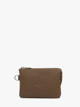 2-compartment  Coin Purse Original N Leather Nathan baume Brown original n 302N