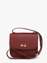 Sac Bandouli�re Ulysse Cuir Nathan baume Rouge odyssey 2