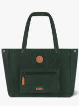 Sac Port� �paule A4 Adventurer Polyester Recycl� Cabaia Vert adventurer TOTEBAGL