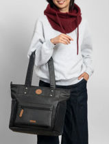 Tote Bag Medium Pro Cabaia Noir adventurer TOTEBAGM-vue-porte