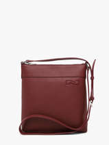 Sac Bandouli�re Hasselt Cuir Nathan baume Rouge n city 9