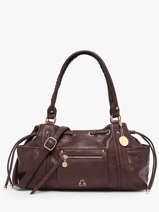 Sac Port� �paule Bride Lulu castagnette Marron bride ALEXANE