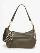 Shoulder Bag Zip Lulu castagnette Green zip BARRY
