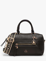 Satchel Zip Lulu castagnette Black zip BARKA
