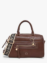 Satchel Zip Lulu castagnette Brown zip BARKA