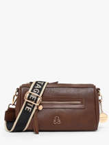 Shoulder Bag Zip Lulu castagnette Brown zip BARNABE