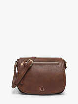 Shoulder Bag Zip Lulu castagnette Brown zip 3