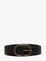 Ceinture Femme Cuir Pieces Noir laura 17125486