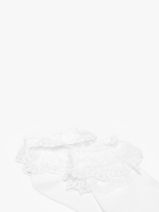 Socks Pieces White socks women 17140916-vue-porte