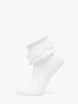 Chaussettes Joline Lace Pieces Blanc socks women 17140916