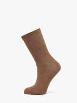 Chaussettes Marta Pieces Marron socks women 17153801