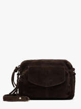 Sac Bandouli�re Naina Cuir Pieces Marron naina 17100639